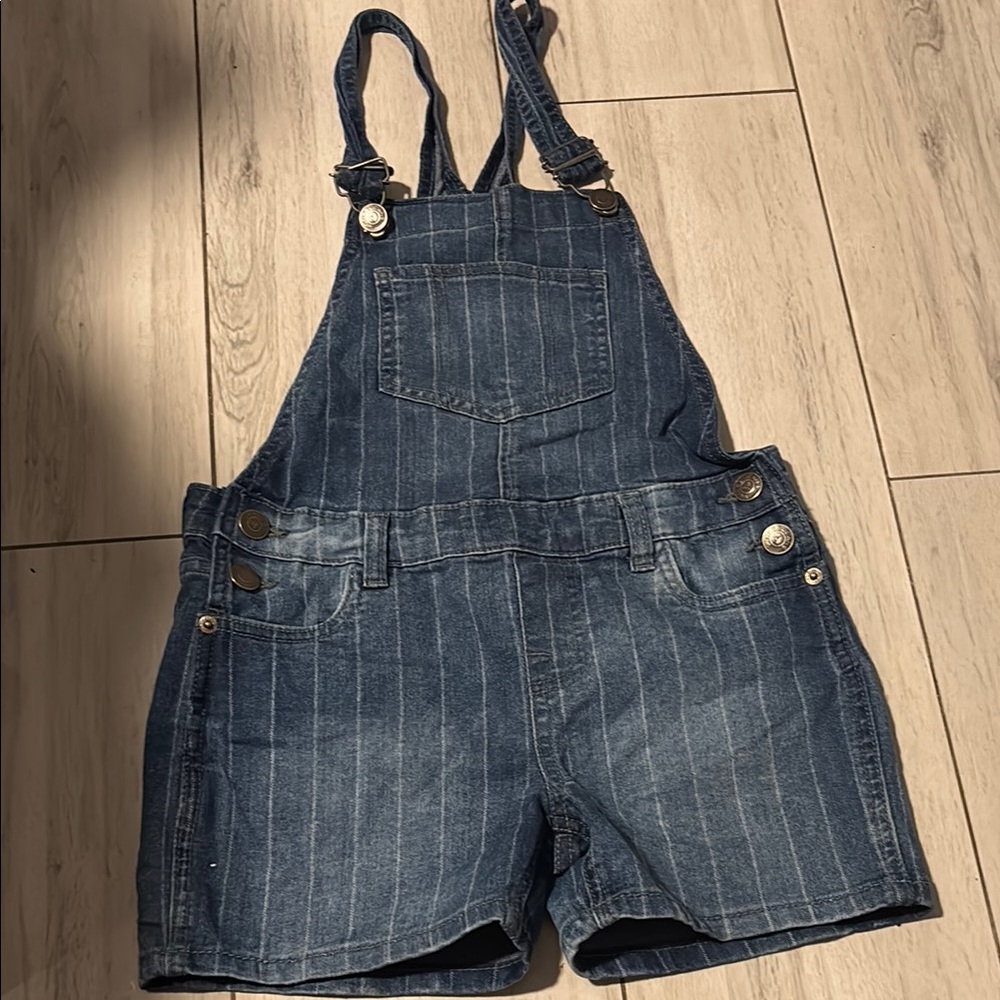 Denim Overall Shorts